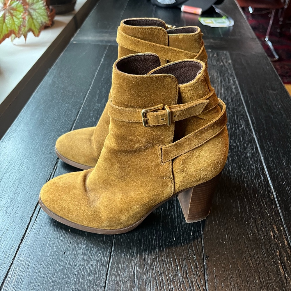 Vintage Jcrew Suede Leather Booties 5.5